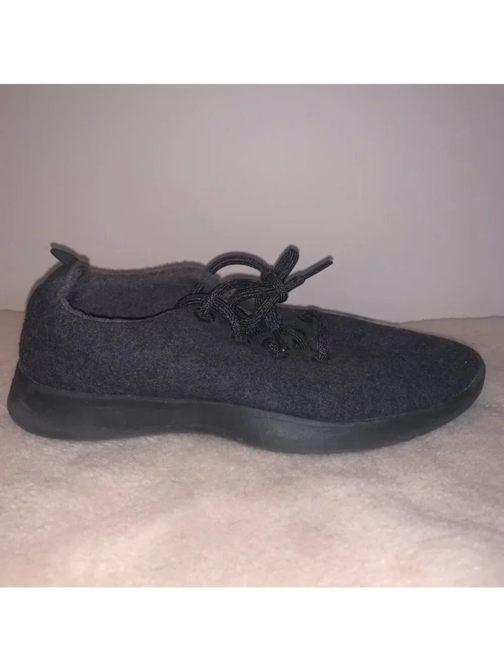 Allbirds Black Merino Wool Sneakers Minimalist Comfort 9